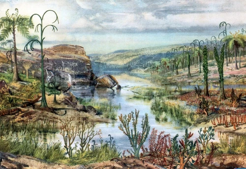 Prehistoric, Middle Devonian Landscape Poster Print by Science Source - Item # VARSCIBX2471