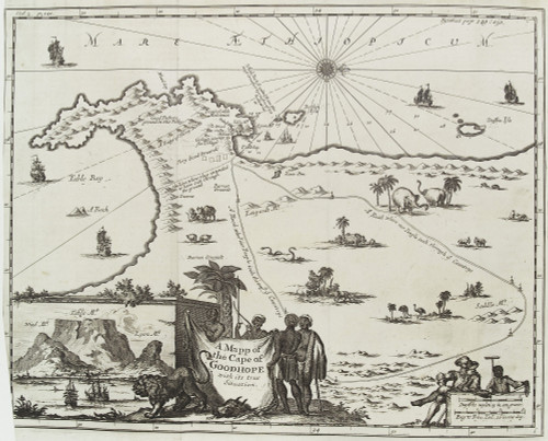 Map of Cape of Good Hope, South Africa, 1744 Poster Print by Science Source - Item # VARSCIJB2919