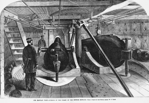 Civil War-Era Warship Poster Print by Science Source
