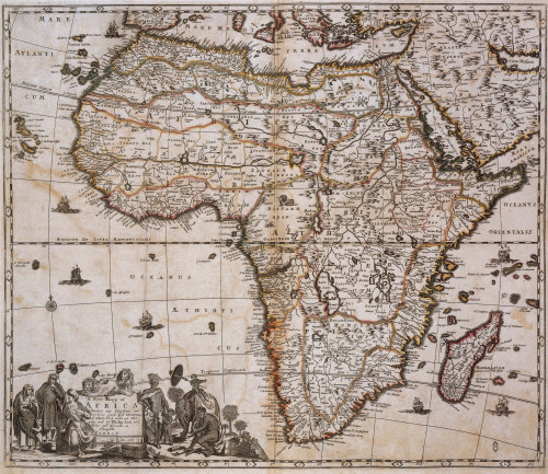 Map of Africa, 1688 Poster Print by Science Source - Item # VARSCIBR6563