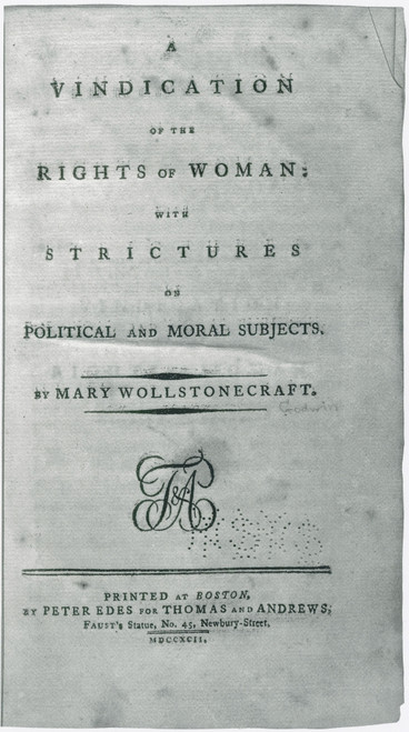 A Vindication of the Rights of Woman, 1792 Poster Print by Science Source