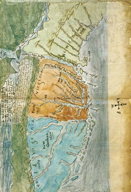 New England to Virginia, 1651 Poster Print by Science Source - Item # VARSCIBR6566