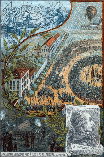 First Launch of Unmanned Hydrogen Balloon, 1783 Poster Print by Science Source - Item # VARSCIBY2774