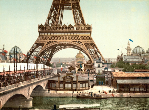 Eiffel Tower, Exposition Universelle, 1900 Poster Print by Science Source - Item # VARSCIJA6323