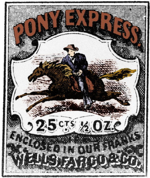 Pony Express Stamp Poster Print by Science Source - Item # VARSCIBP2948