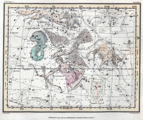 Northern Sky Constellations, 1822 Poster Print by Science Source - Item # VARSCIBY2446