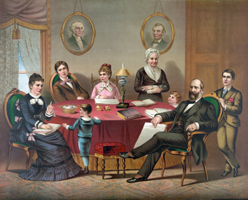 President Garfield with His Family, 1881 Poster Print by Science Source - Item # VARSCIJB3570