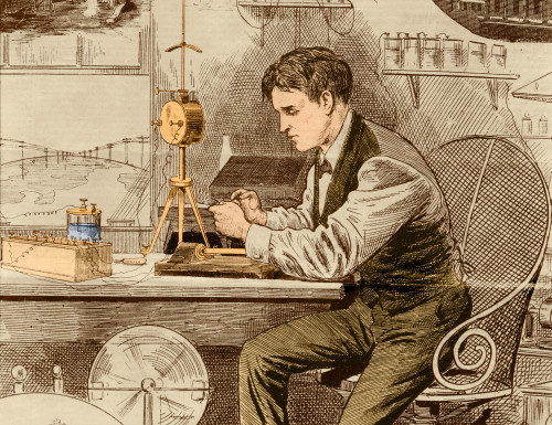 Thomas Edison, American inventor Poster Print by Science Source - Item # VARSCIBT9702