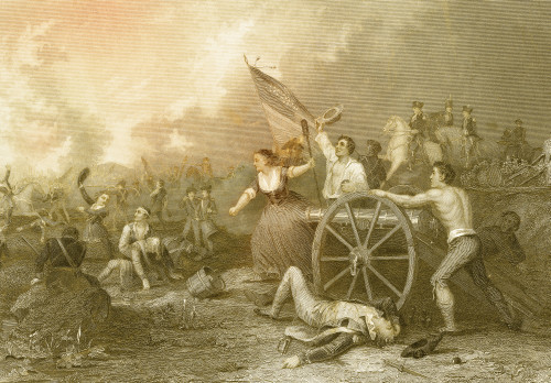 Molly Pitcher at the Battle of Monmouth, 1778 Poster Print by Science Source - Item # VARSCIBS5175
