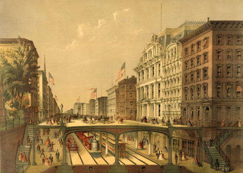 Proposed Arcade Railway, New York, 1868 Poster Print by Science Source - Item # VARSCIJE7756
