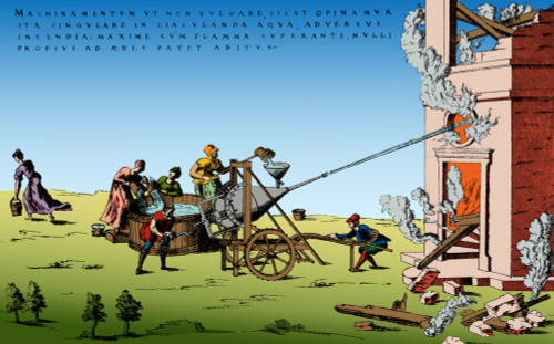 Besson's Fire Engine, 1571 Poster Print by Science Source - Item # VARSCIJE9366