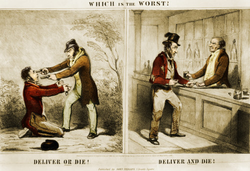 Political Cartoon Advocating Temperance Poster Print by Science Source - Item # VARSCIBN9712 Political Cartoon Advocating Temperance Poster Print by Science Source - Item # VARSCIBN9712