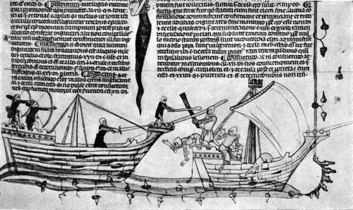 Naval Battle, 14th Century Poster Print by Science Source - Item # VARSCIBW4123