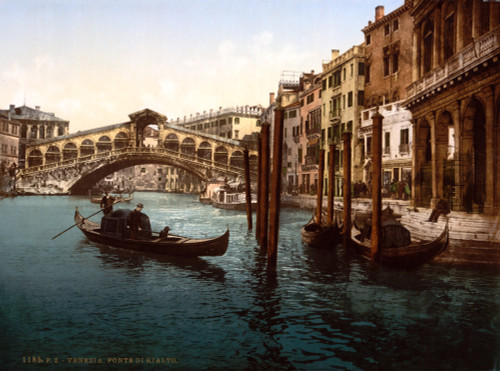 Rialto Bridge, Grand Canal, 1890s Poster Print by Science Source - Item # VARSCIJA7144
