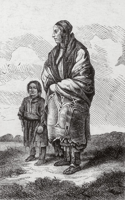 Dakota Woman and Assiniboine Girl Poster Print by Science Source - Item # VARSCIBV1046