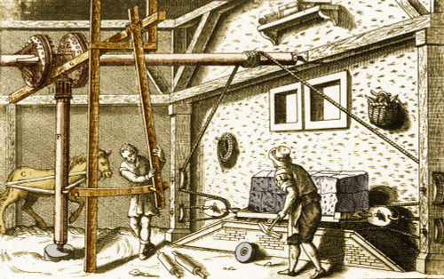 Stone-Cutting Process, 17th Century Poster Print by Science Source - Item # VARSCIBR8690