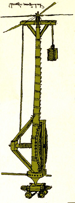 Da Vinci Invention, Lifting Gear Machine Poster Print by Science Source - Item # VARSCIBU4176