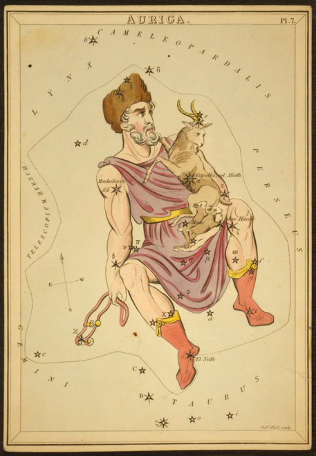Auriga Constellation, 1825 Poster Print by Science Source - Item # VARSCIBY2713