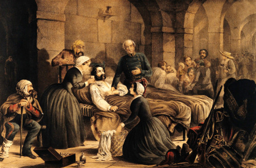 Florence Nightingale at Scutari Hospital, 1855 Poster Print by Science Source - Item # VARSCIJB3430