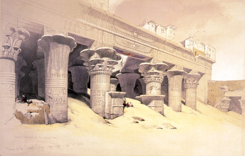 Portico of Temple of Horus at Edfu, 1838 Poster Print by Science Source - Item # VARSCIJA1370
