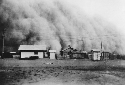 Dust Storm, 1930s Poster Print by Science Source