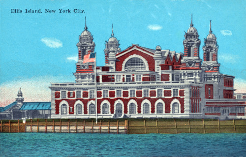Ellis Island, 20th Century Postcard Poster Print by Science Source - Item # VARSCIJA4508