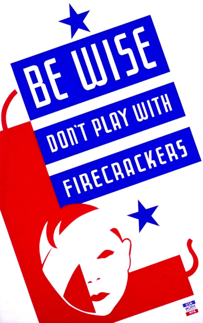 Firecracker Safety, FAP Poster, 1937 Poster Print by Science Source - Item # VARSCIJC3054