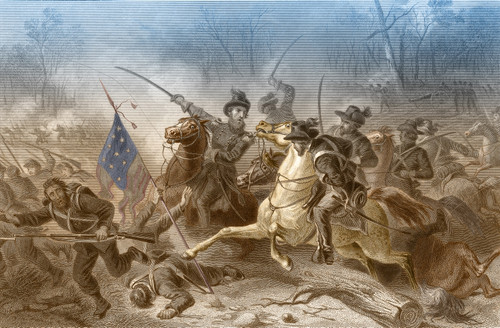 Battle of Shiloh, Charge of General Grant, 1862 Poster Print by Science Source - Item # VARSCIBT2841
