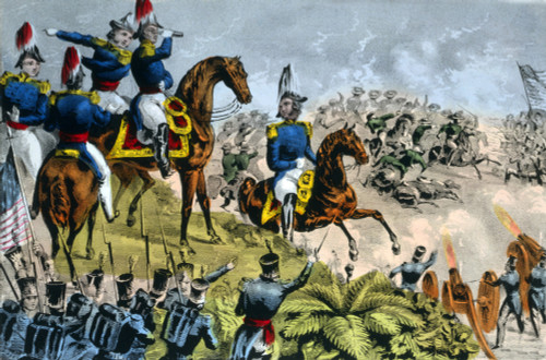 Mexican-American War, Battle of Buena Vista, 1847 Poster Print by Science Source - Item # VARSCIBX9316