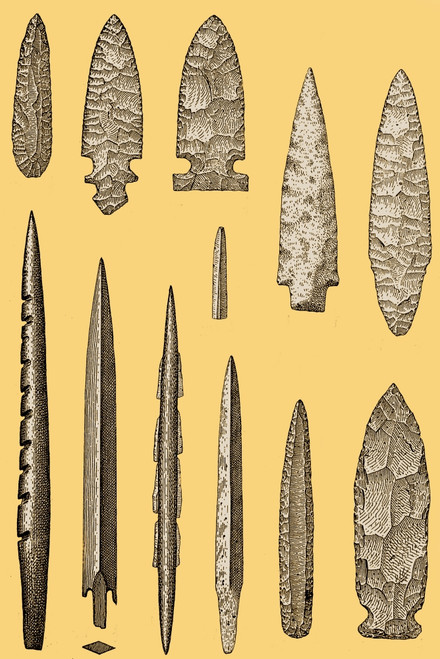 Mesolithic and Neolithic Flint Tools Poster Print by Science Source - Item # VARSCIJB4980