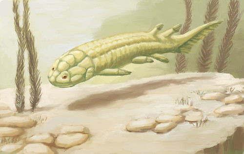 Holoptychius, Illustration Poster Print by Spencer Sutton/Science Source