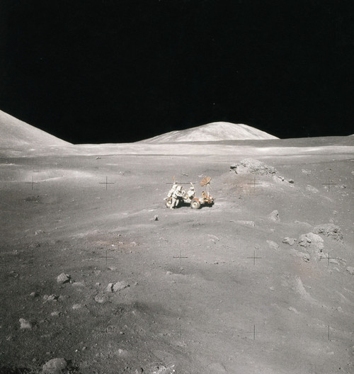 Lunar Rover and Harrison Schmitt, Apollo 17, 1972 Poster Print by Science Source - Item # VARSCIBV5486