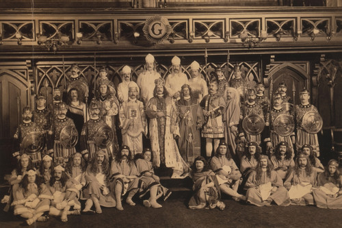 Freemasons of Anglo-Saxon Lodge, 1902 Poster Print by Science Source