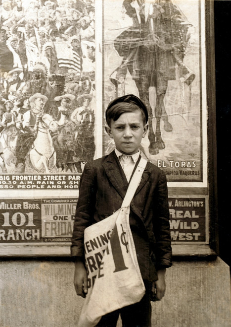 Wilmington Newsboy, Lewis Hine, 1910 Poster Print by Science Source - Item # VARSCIJB8644