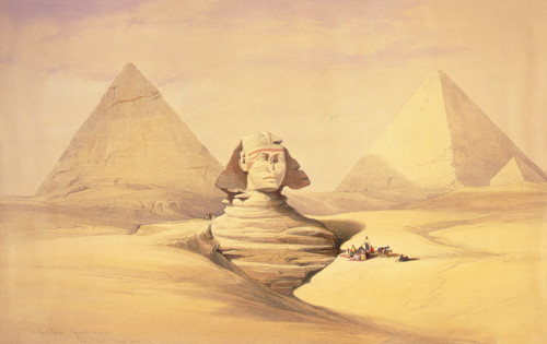 Sphinx and Giza Pyramids, 1839 Poster Print by Science Source - Item # VARSCIBZ6461