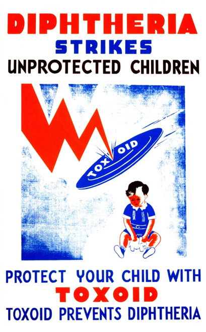 Diphtheria Prevention, FAP Poster, 1941 Poster Print by Science Source - Item # VARSCIJC3014