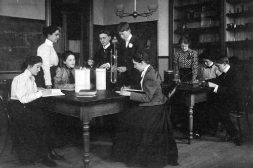 High School Science Class, 1899 Poster Print by Science Source - Item # VARSCIBY5562