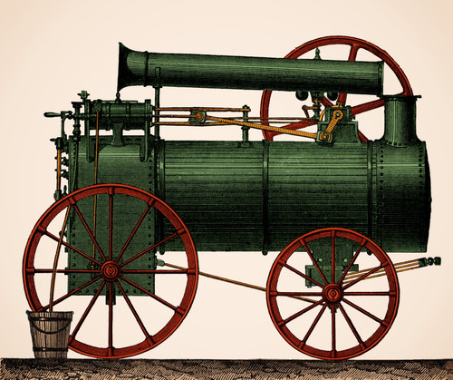 Steam Powered Traction Engine, 19th Century Poster Print by Science Source - Item # VARSCIJF0645