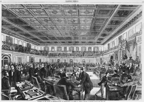 House of Representatives, 1868 Poster Print by Science Source - Item # VARSCI9E8233