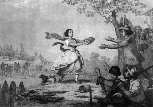 The Heroism of Miss Elizabeth Zane, 1782 Poster Print by Science Source