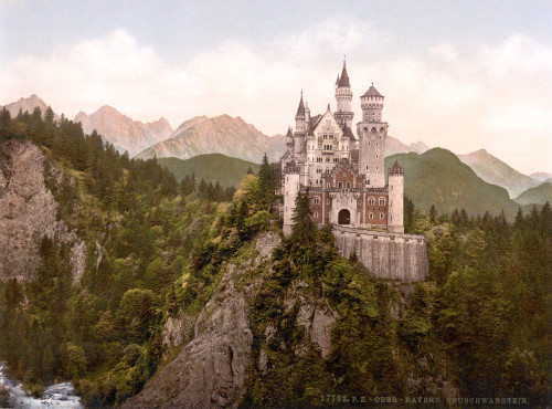 Neuschwanstein Castle, Germany, 1890s Poster Print by Science Source - Item # VARSCIJA7155