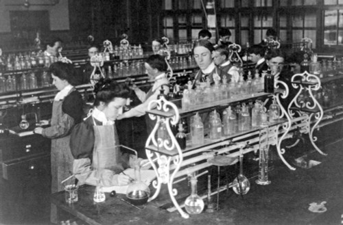 High School Chemistry Class, 1899 Poster Print by Science Source - Item # VARSCIBY5563