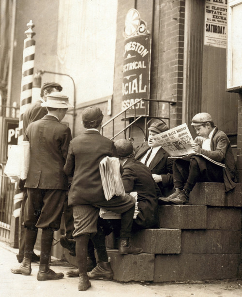 Wilmington Newsboys, Lewis Hine, 1910 Poster Print by Science Source - Item # VARSCIJB8654