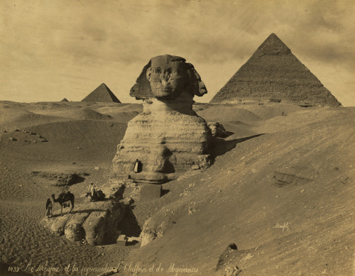 Sphinx and the Pyramids, 19th Century Poster Print by Science Source - Item # VARSCIBZ6443