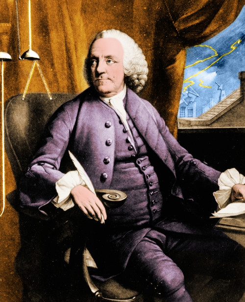 Benjamin Franklin, American Polymath Poster Print by Science Source - Item # VARSCIBW5517
