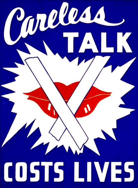 WWII, Careless Talk, FAP Poster Poster Print by Science Source - Item # VARSCIJC3033
