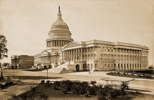 Capitol Building, Washington, D.C., 1880 Poster Print by Science Source - Item # VARSCIJB4415