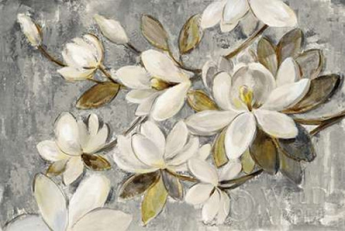 Magnolia Simplicity Neutral Gray Poster Print by Silvia Vassileva - Item # VARPDX30331