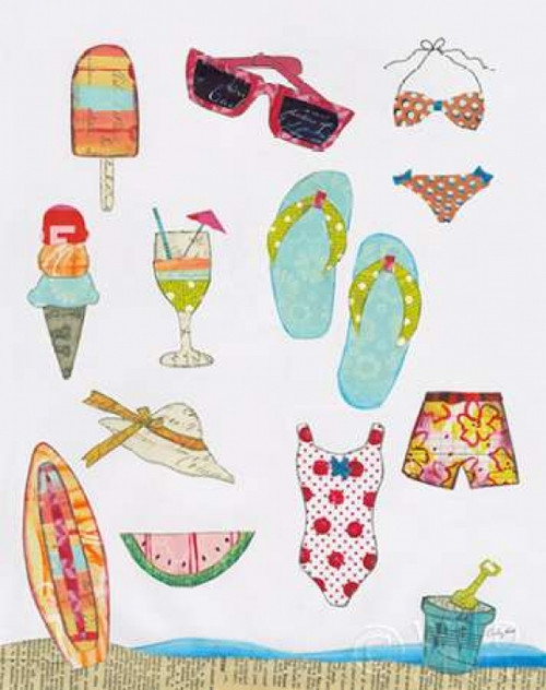 At the Beach II v2 Poster Print by Courtney Prahl - Item # VARPDX31851