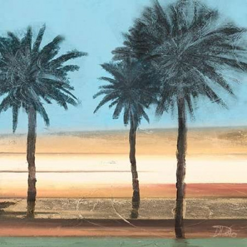 Coastal Palms on Aqua Poster Print by Patricia Pinto - Item # VARPDX6779G